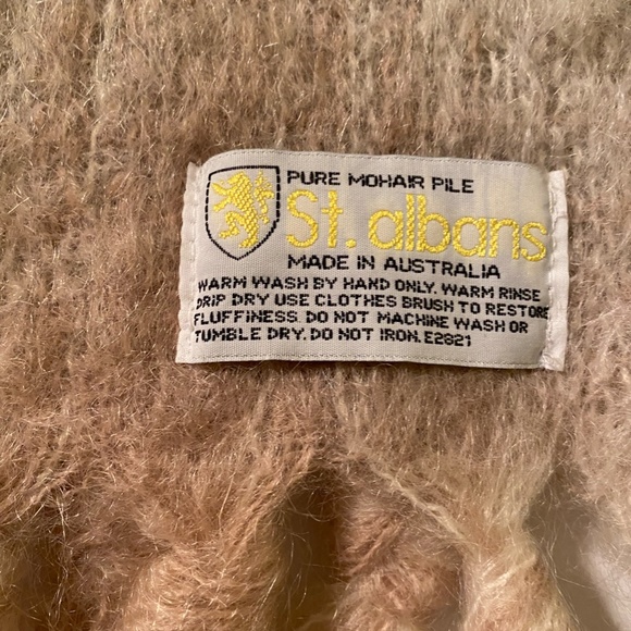 Vintage Mohair Wool Scarf - St Albans Australia - Picture 2 of 6